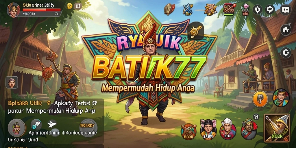 Tampilan utama BATIK77 yang intuitif dan menarik untuk pengguna.