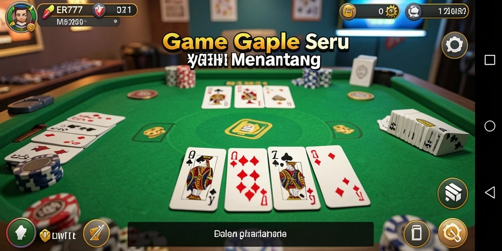 Gameplay seru dalam ER777, nikmati permainan Gaple yang penuh tantangan.