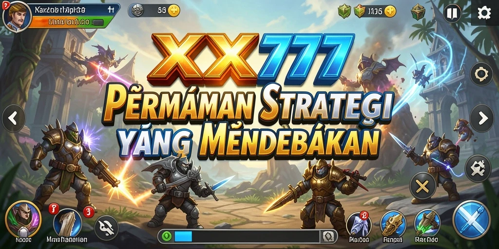 Tangkapan layar XXX777 menampilkan aksi strategi yang mendebarkan.